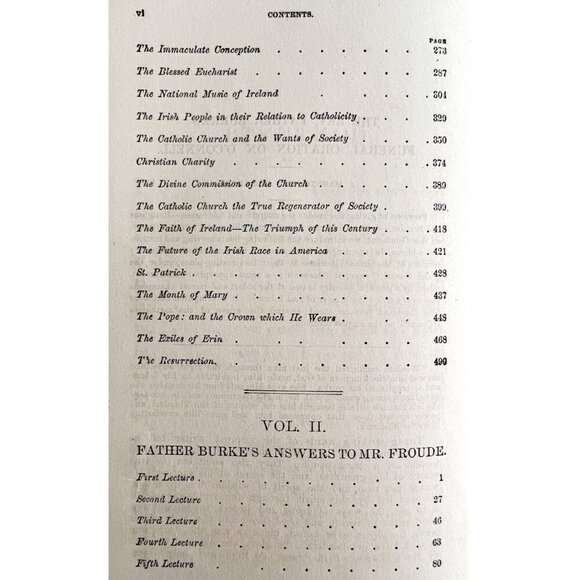 Lectures Sermons Rev T.N. Burke 1877 Dominican Priest Victorian HC Proude HBS - Picture 9 of 10
